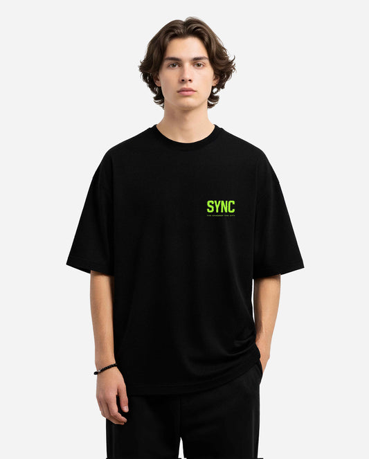 SYNC Urban Streetwear Tee – Chaos of the City Edition (Black)